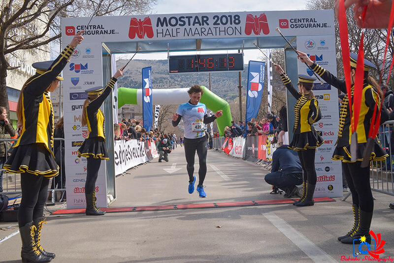 Mostar Half Marathon 2018 - Finish time 1:46:01